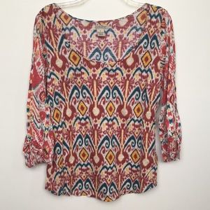 Tribal Lucky Brand 3/4 shirt